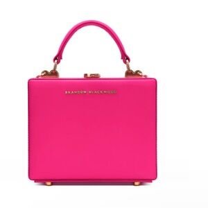 Brandon Blackwood Standard Kendrick Trunk in Bright Fuchsia Nylon Brass Hardware